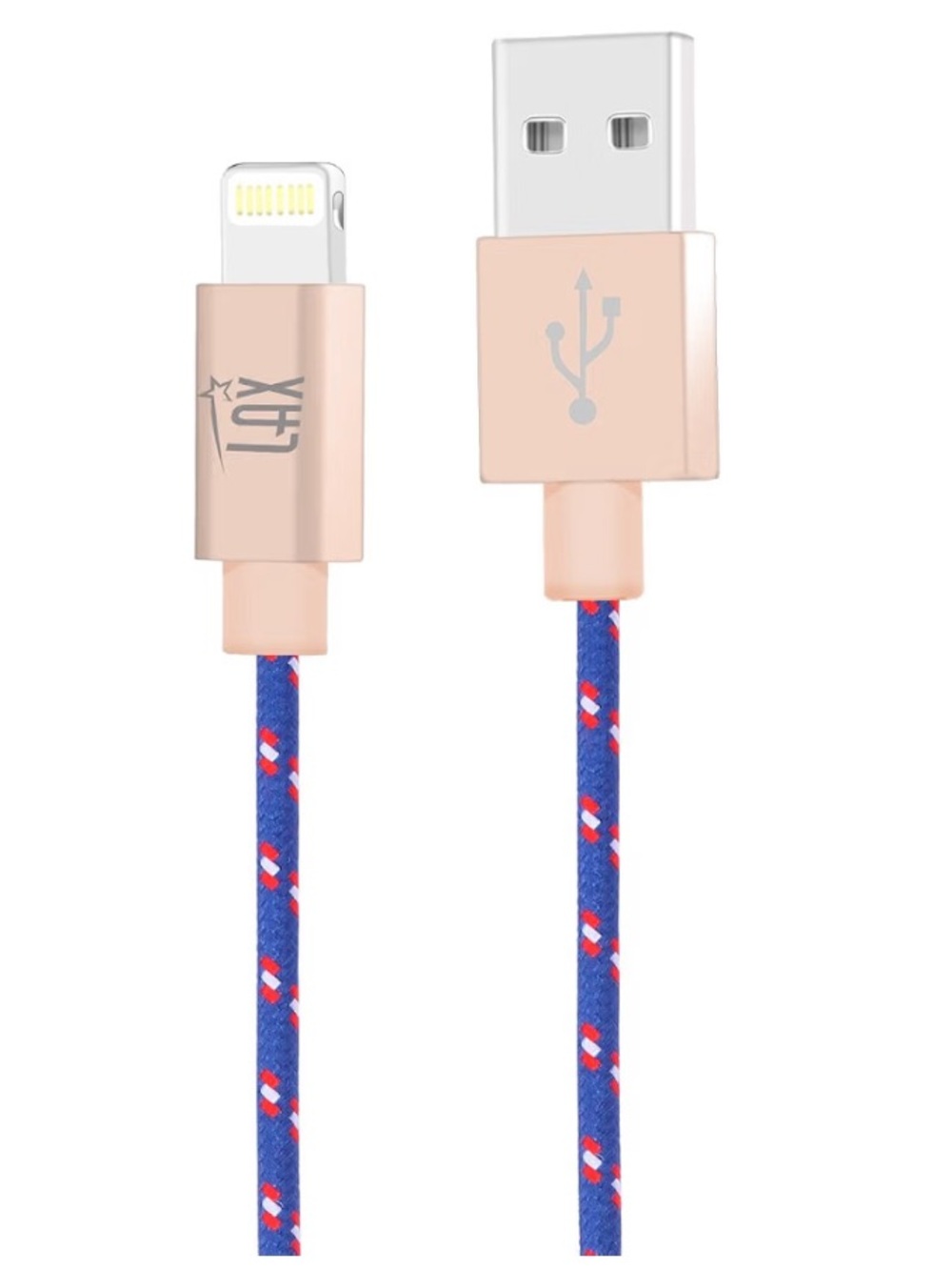 LAX Gadgets iPhone Charger Lightning Cable - MFi Certified Durable Braided Apple